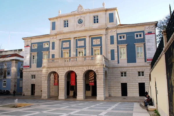 Национальный Театр Сан Карлоса Оперный Театр Xviii Века Неоклассическим Фасадом — стоковое фото