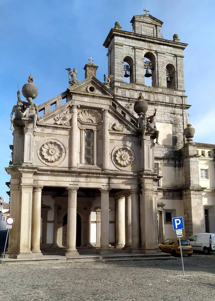1511 세뇨리아 그라시아 르네상스 기념물 포르투갈 에보라 2021 — 스톡 사진