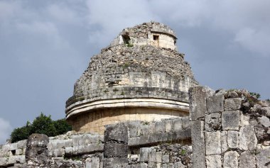 Tower of El Caracol, the Observatory, Chichen-Itza, Yucatan, Mexico - September 30, 2020