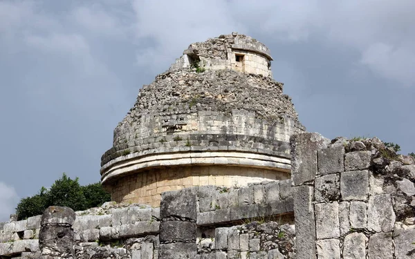 Torre Del Caracol Observatorio Chichén Itzá Yucatán México Septiembre 2020 — Foto de Stock