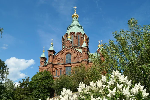 Uspenski Kathedrale Ostorthodoxe Mariä Entschlafung Kathedrale Erbaut 1862 1868 Helsinki — Stockfoto