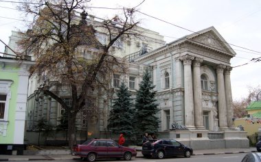 Von Reck Malikanesi, nam-ı diğer Aslan Evi, 1897 'de Pyatnitskaya Caddesi, Zamoskvorechye Bölgesi, Moskova, Rusya - 16 Ekim 2010