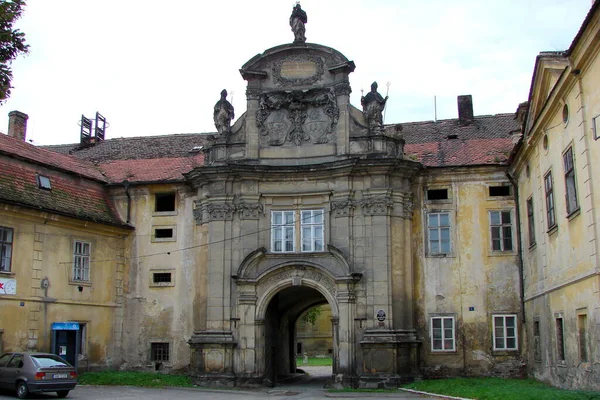 Convento Das Irmãs Premonstratenses Barroco 1697 Gatehouse Cloister Doksany Czechia — Fotografia de Stock