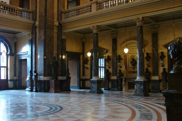 Grote Zaal Van Het Nationaal Museum Praag Tsjechië September 2007 — Stockfoto