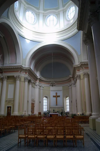 Interior Igreja Santa Catarina Uma Das Mais Antigas Igrejas Católicas — Fotografia de Stock