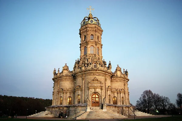 Unique Baroque Church Holy Sign Mother God Dubrovitsy Constructed 1690 — Stock Photo, Image