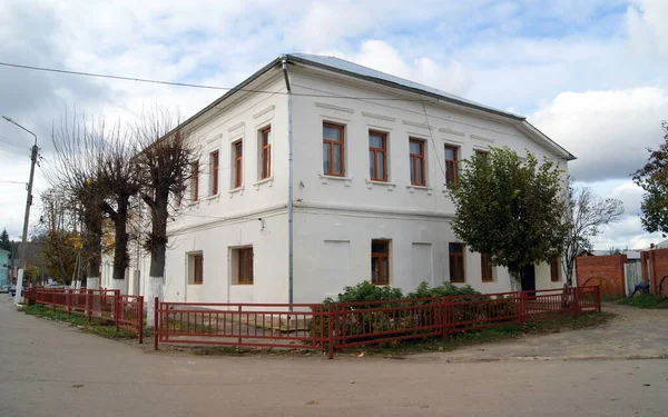 Old Townhouse Downtown Currently School Arts Tarusa Kaluga Oblast Russia — Stock Photo, Image