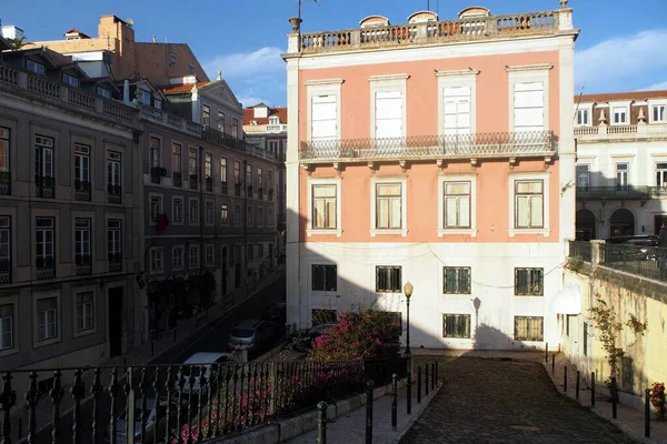 Rampa Inclinada Cobblestone Praca Príncipe Real Cecilio Sousa Vista Nas — Fotografia de Stock