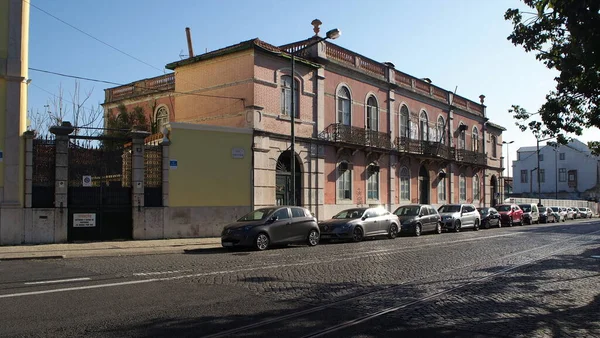 Street Scene Front Late 19Th Century Urban Manor House Gomes — Stock Photo, Image