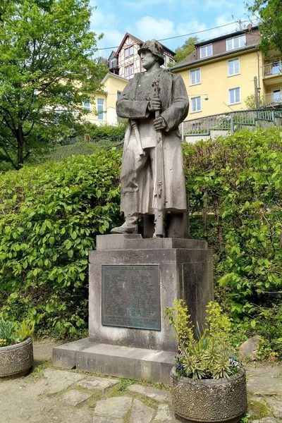 Memorial Aos Caídos Guerra Mundial 1914 1918 Burgstrasse Cidade Velha — Fotografia de Stock