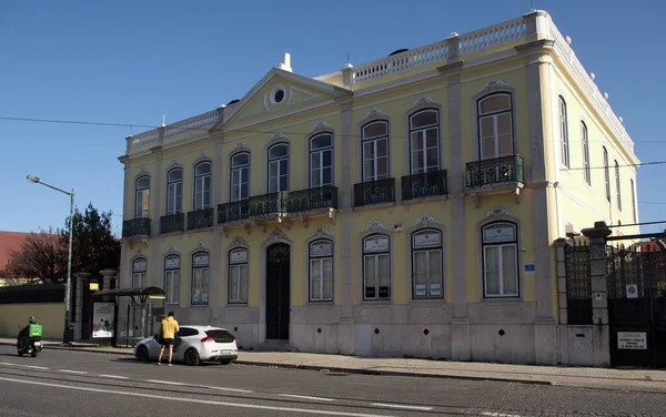 Palacete Gomes Freire, 19. yüzyıl sonlarındaki R. Gomes Freire 98, Arroios Mahallesi, Lizbon, Portekiz - 18 Aralık 2021