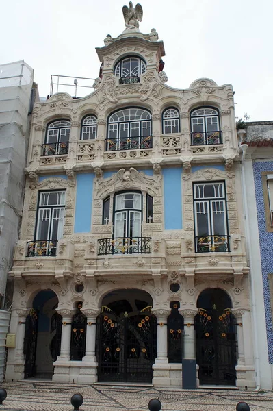 Ozdobny Ikoniczny Budynek Mieszczący Muzeum Secesyjne Museu Arte Nova Aveiro — Zdjęcie stockowe