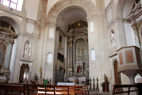 Taşın Efendisi Nın Mabedi Yüzyıl Barok Kilisesi Mekan Obidos Portekiz — Stok fotoğraf