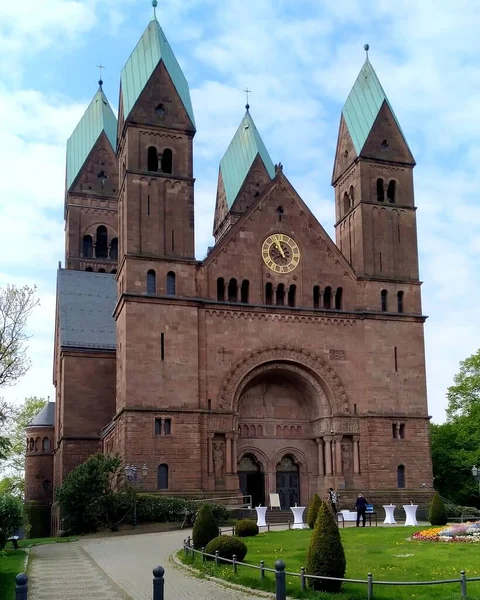 Church Redeemer Finished 1908 Romanesque Revival Exterior Bad Homburg Germany — Stockfoto