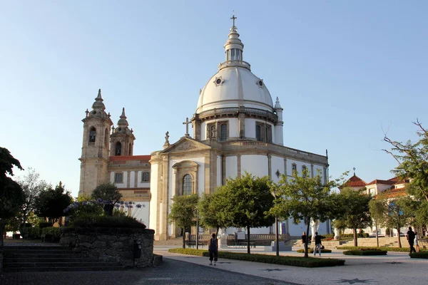 Santuário Nossa Senhora Sameiro Basílica Neoclássica Numa Colina Com Vista — Fotografia de Stock