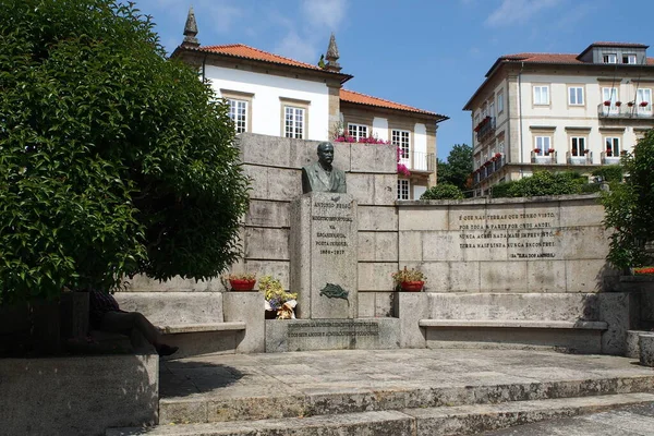 Monument Voor Antonio Feijo Dichter Diplomaat Geboren Stad Door Paulo — Stockfoto