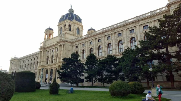 Μουσείο Φυσικής Ιστορίας Βιέννη Κατασκευής 1871 1881 Κύρια Πρόσοψη Θέα — Φωτογραφία Αρχείου