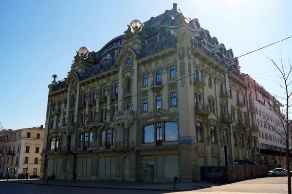 Grand Moscow Hotel Construído 1901 1904 Estilo Art Nouveau Derybasivska — Fotografia de Stock