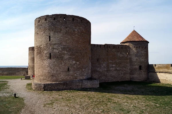 Ancienne Forteresse Akkerman Sur Rive Estuaire Dniestr Citadelle Principale Donjon — Photo