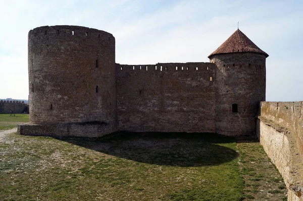 Ancienne Forteresse Akkerman Sur Rive Estuaire Dniestr Citadelle Principale Donjon — Photo