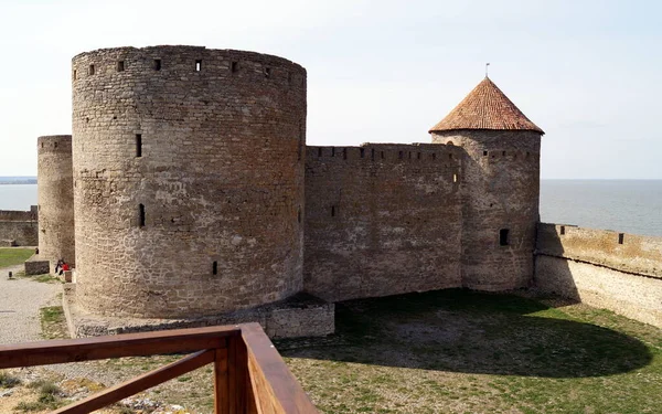 Ancienne Forteresse Akkerman Citadelle Principale Garder Sur Rive Estuaire Dniestr — Photo