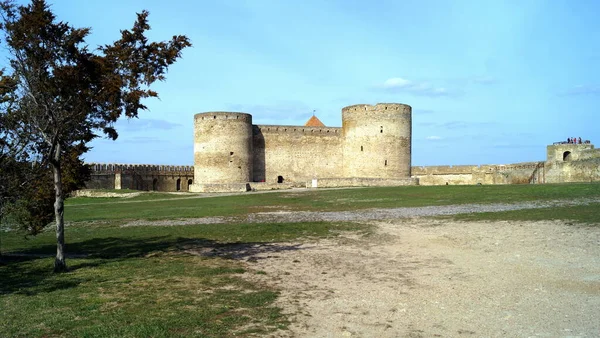 Old Akkerman Fortress Main Citadel Keep Shore Dniester Estuary Bilhorod — Stock Photo, Image