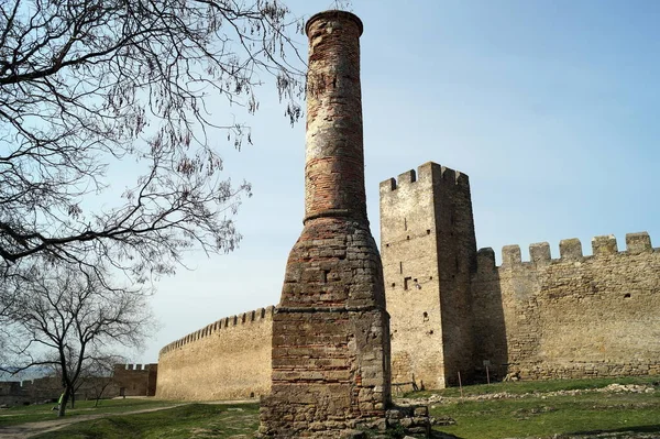 Forteresse Akkerman Vestige Minaret Période Ottomane Bilhorod Dnistrovskyi Région Odessa — Photo