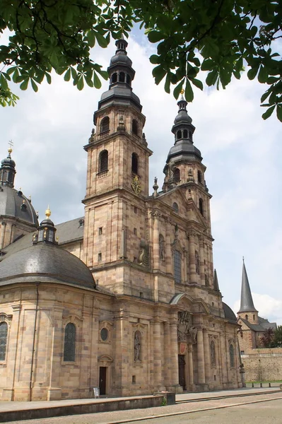 Fulda Cathedral Burial Place Saint Boniface Baroque Architectural Monument Completed — Zdjęcie stockowe