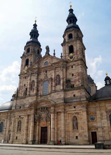 Cathédrale Fulda Lieu Sépulture Saint Boniface Monument Architectural Baroque Achevé — Photo