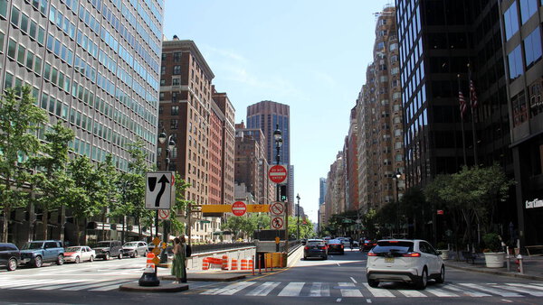 Park Avenue South, view from E40th Street intersection, New York, NY, USA - June 5, 2022