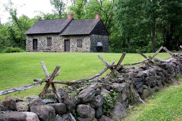 Christopher House 1720 Old Stone Fence Historic Richmond Town Collection — Stock Photo, Image