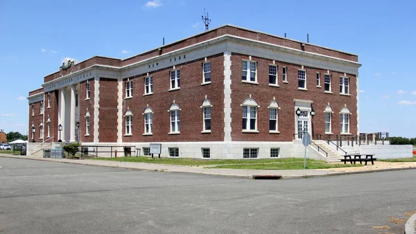 Floyd Bennett Field Art Deco Budova Bývalého Hlavního Terminálu Fasáda — Stock fotografie