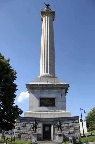 Monumento Batalla Conmemora Batalla Trenton Del Diciembre 1776 Dedicada 1893 — Foto de Stock