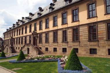 Princely City Palace, Stadtschloss, 18th century Baroque, Cour d'Honneur facade, Fulda, Germany - May 10, 2022