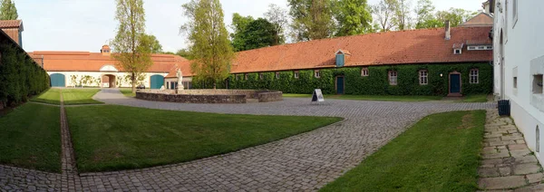 Schloss Fasanerie Palace Complex 1700S Fulda Household Yard Panoramic Shot — Stock fotografie