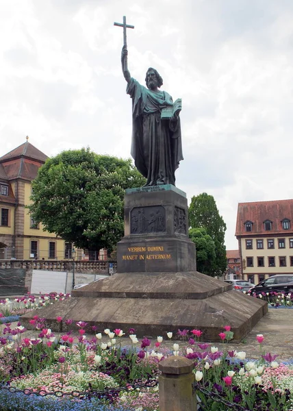 Saint Boniface Anıtı Werner Henschel 1830 Fulda Almanya Mayıs 2022 — Stok fotoğraf