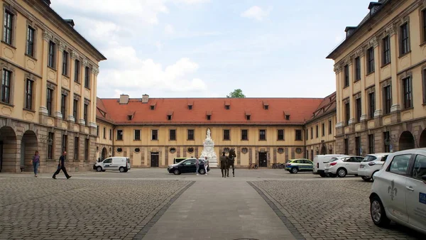 Princely City Palace Stadtschloss Built 18Th Century Inner Courtyard Currently — Stok fotoğraf