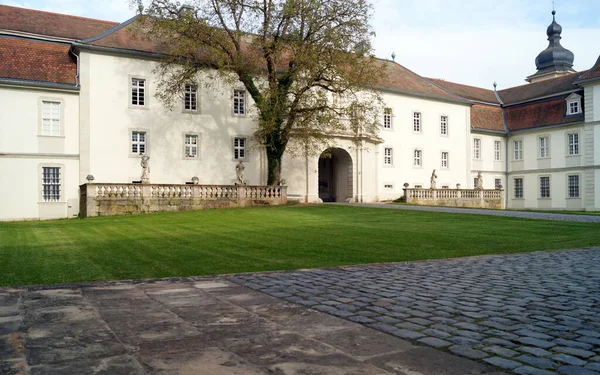 Schloss Fasanerie Palace Complex 1700S Fulda Inner Courtyard Gate Household — Fotografia de Stock