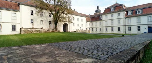 Schloss Fasanerie Palace Complex 1700S Fulda Inner Courtyard Panoramic Shot — Stock Photo, Image