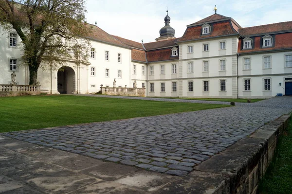 Schloss Fasanerie Complexo Palaciano Dos Anos 1700 Perto Fulda Pátio — Fotografia de Stock