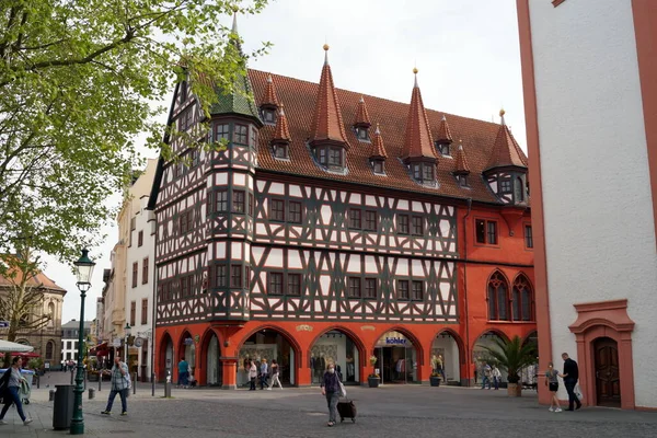 Geschmücktes Fachwerk Altes Rathaus Altes Rathaus Ursprünglich 1500 Erbaut Nun — Stockfoto