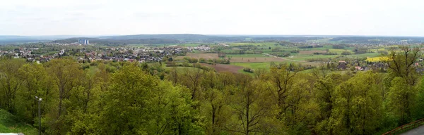 Panoramic View Landscape Altenburg Hill Bamberg Germany April 2022 — Zdjęcie stockowe