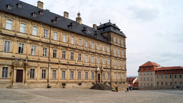 Nowa Rezydencja Xvii Xviii Wieczny Barokowy Pałac Księcia Biskupa Fasada — Zdjęcie stockowe