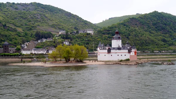 Pfalzgrafenstein Castle Built Falkenau Island River Rhine 14Th Century Toll — 图库照片