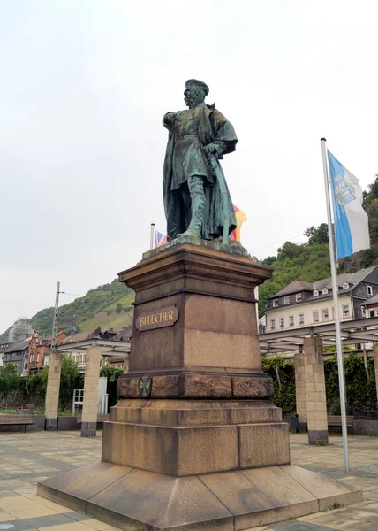 Statue Prussian Field Marshal Gebhard Leberecht Von Bluecher Hero Napoleonic — Foto Stock