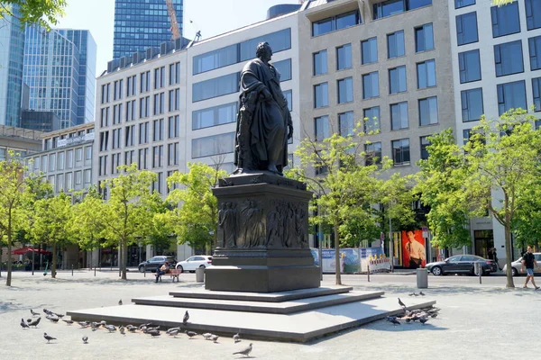 Goethe Monument Goetheplatz Inaugurated 1844 Johann Wolfgang Von Goethe Bronze — Stock Photo, Image