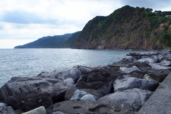 Coastal Cliffs South Eastern Part Sao Miguel Island Povoacao Azores — 图库照片