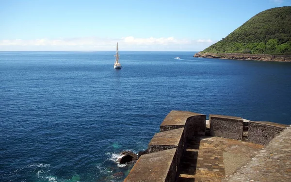 Oceanview Fort Sao Sebastiao Angra Heroismo Terceira Island Azores Portugal — 图库照片