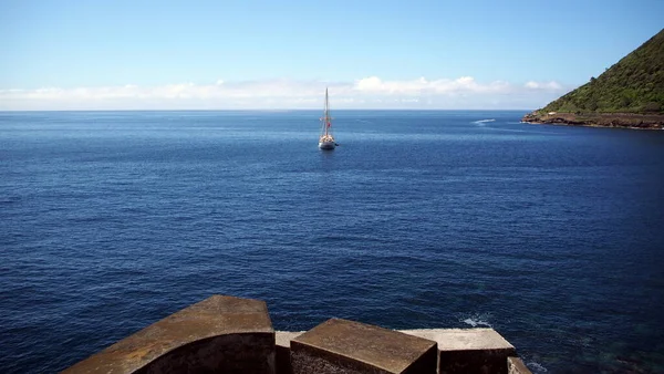 Oceanview Fort Sao Sebastiao Angra Heroismo Terceira Island Azores Portugal — 图库照片