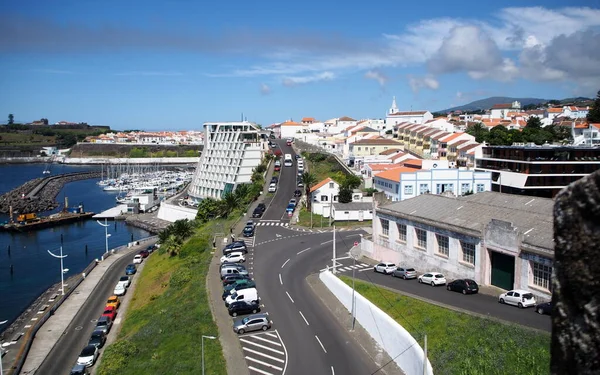 View Angra Bay Fort Sao Sebastiao Fishing Port Marina Bay — Stockfoto